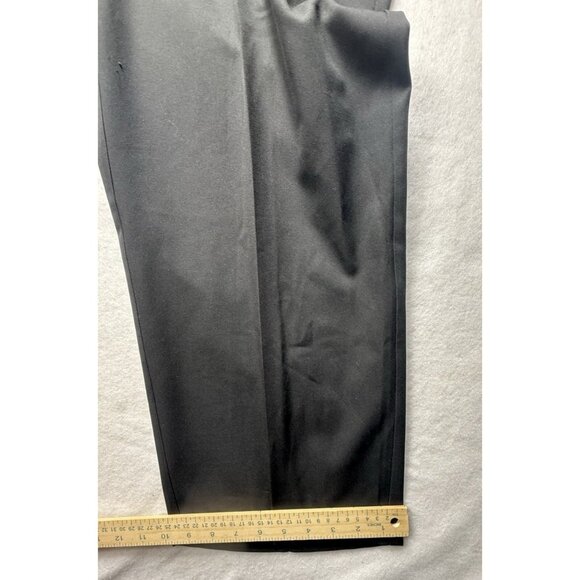 Haggar Cool 18 Pro Mens Flat Front Dress Pants 44x29 Classic Fit Black Polyester - Picture 10 of 10